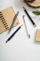 810780c-01 Długopis gumowany z elementami różowego złota