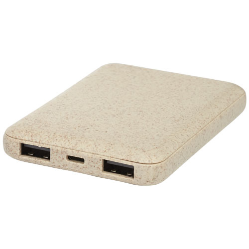 12413702f Powerbank Asama o pojemności 5000 mAh ze słomy pszenicznej