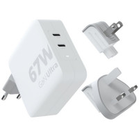 12439601f Xtorm XVC2067 GaNUltra ładowarka podróżna o mocy 67 W z kablem USB-C PD 100 W