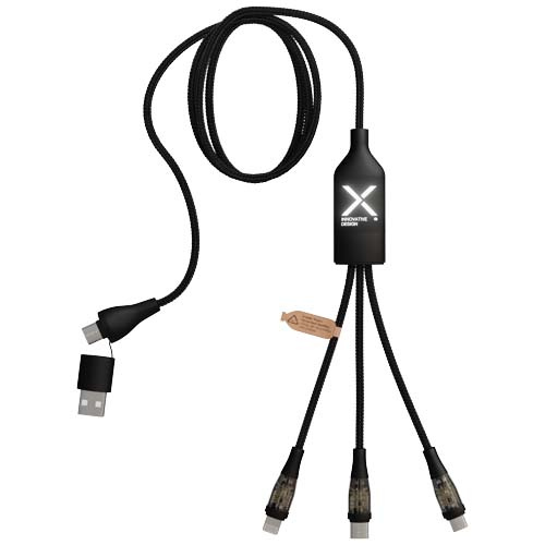 2PX16290f SCX.design C50 kabel szybkiego ładowania 5 w 1 o mocy 100 W/5 A z wyświetlaczem cyfrowym