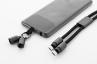 411886c-10 Kabel ładujący 60 W - smycz RPET