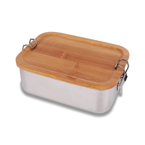 82080p-01 Stalowy lunch box Somerton 800 ml, srebrny