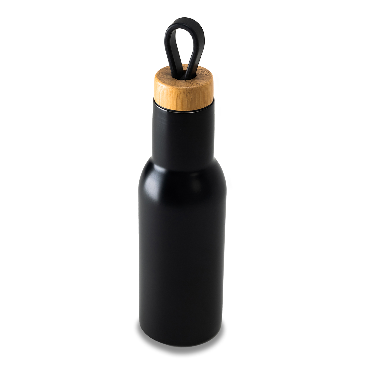 81970p-02 Butelka termiczna Lome 400 ml, czarny