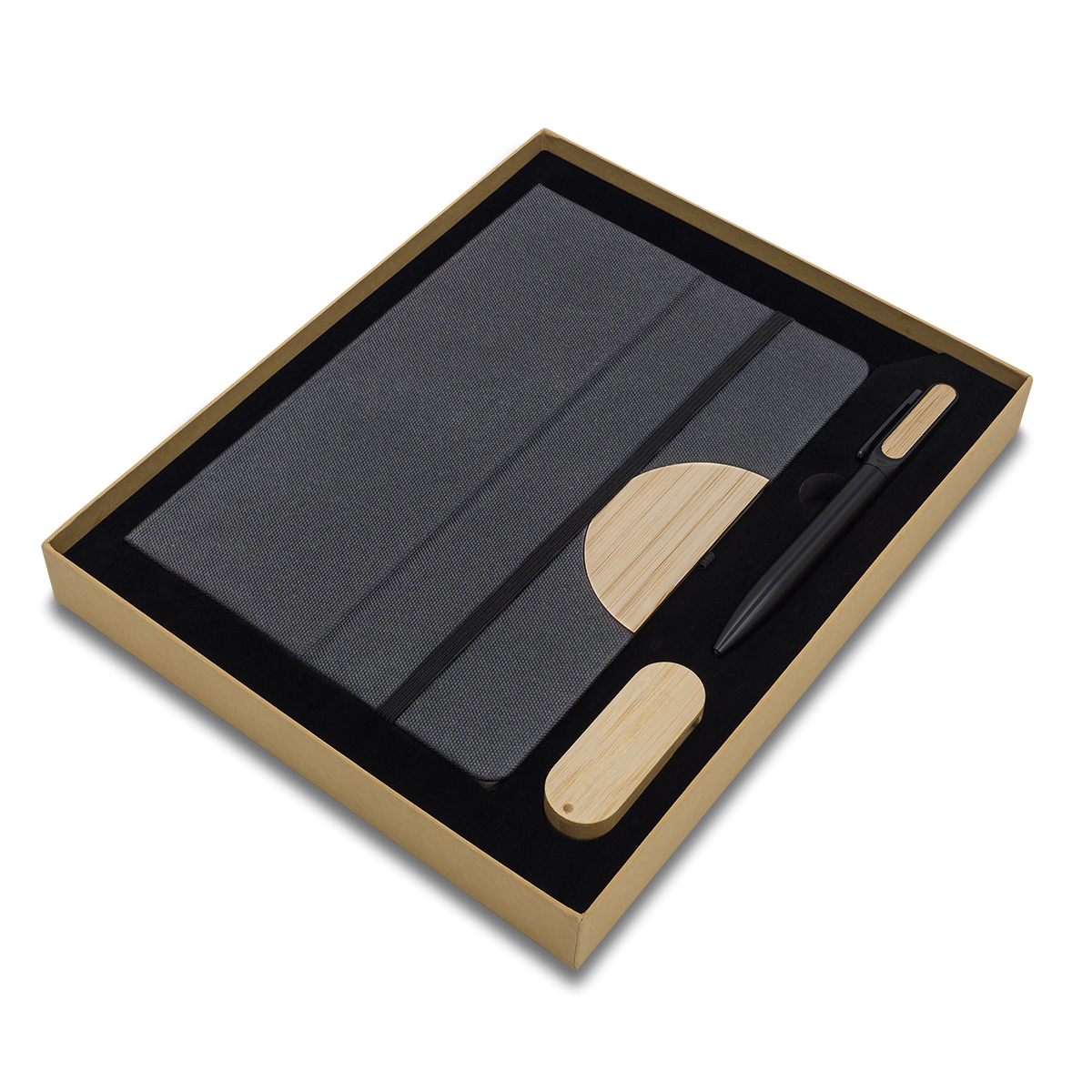 23240p-02 Zestaw z USB 64GB Denver, czarny