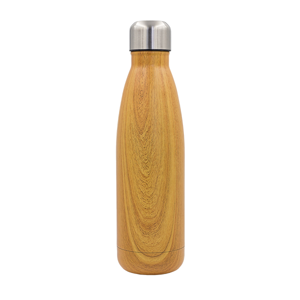 82050p-10 Butelka termiczna Woody 500 ml, brązowy