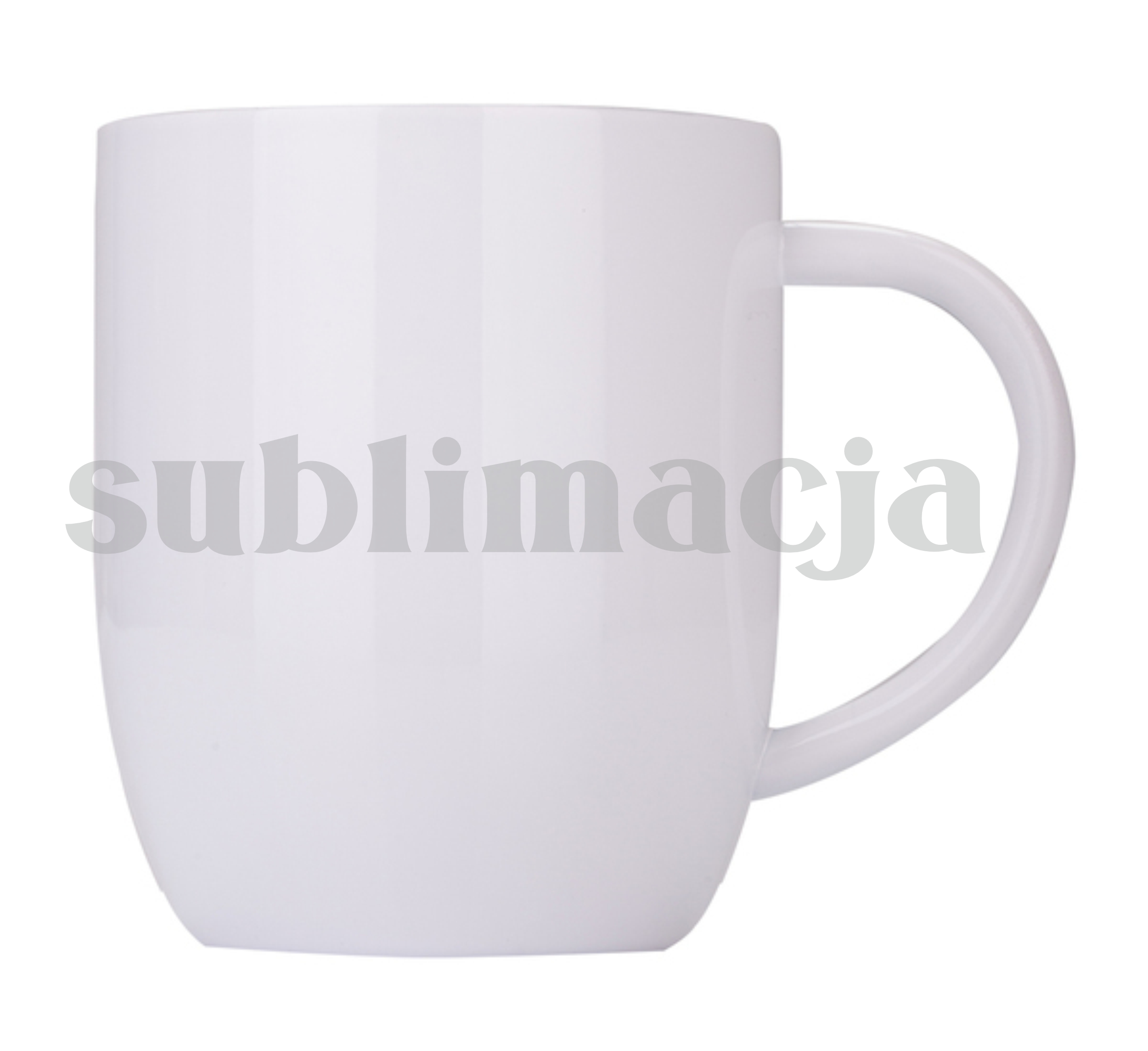 81990p-06 Kubek stalowy Day Alis z powłoką sublimacyjną 350 ml, biały