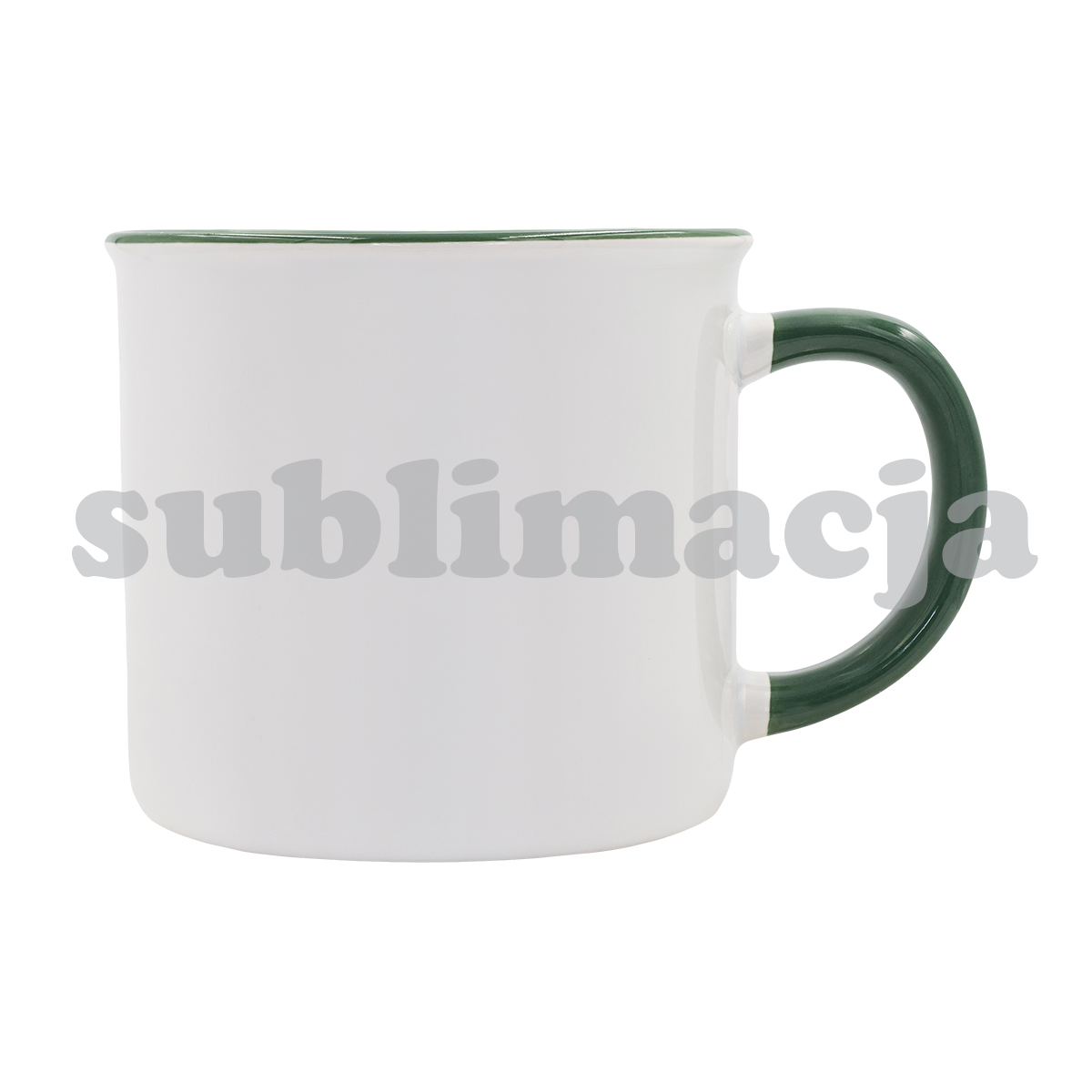 53208p-51 Kubek z powłoką sublimacyjną Ars 400 ml, ciemny zielony