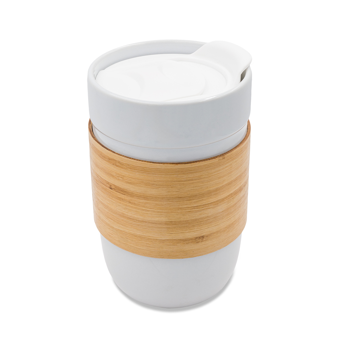 53218p-06 Kubek ceramiczny Skive 500 ml, biały