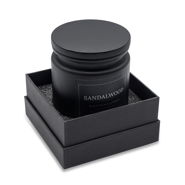 73831p-02 Świeca zapachowa Sandalwood, czarny