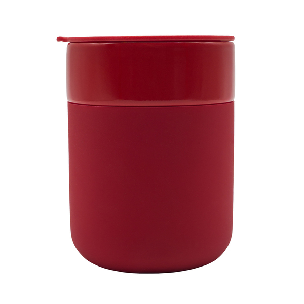 53228p-08 Kubek ceramiczny Caldo 370 ml, czerwony