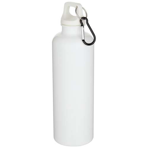 10087801f Oregon butelka na wodę o pojemności 750 ml z w jednolitym kolorze z karabińczykiem, wykonana z tworzyw sztucznych pochodzącyc