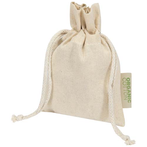 12079606f Odisha organiczna torebka prezentowa z certyfikatem OCS o gramaturze 140 g/m² — 15 x 10 cm
