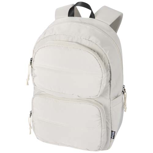 13011406f Puffer plecak na laptopa o przekątnej 15,6 cali o pojemności 18 l wykonany z materiałów z recyclingu z certyfikatem GRS