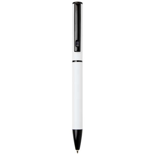 10733101f Verton - długopis obrotowy z aluminium z recyklingu, z etui (niebieski wkład)