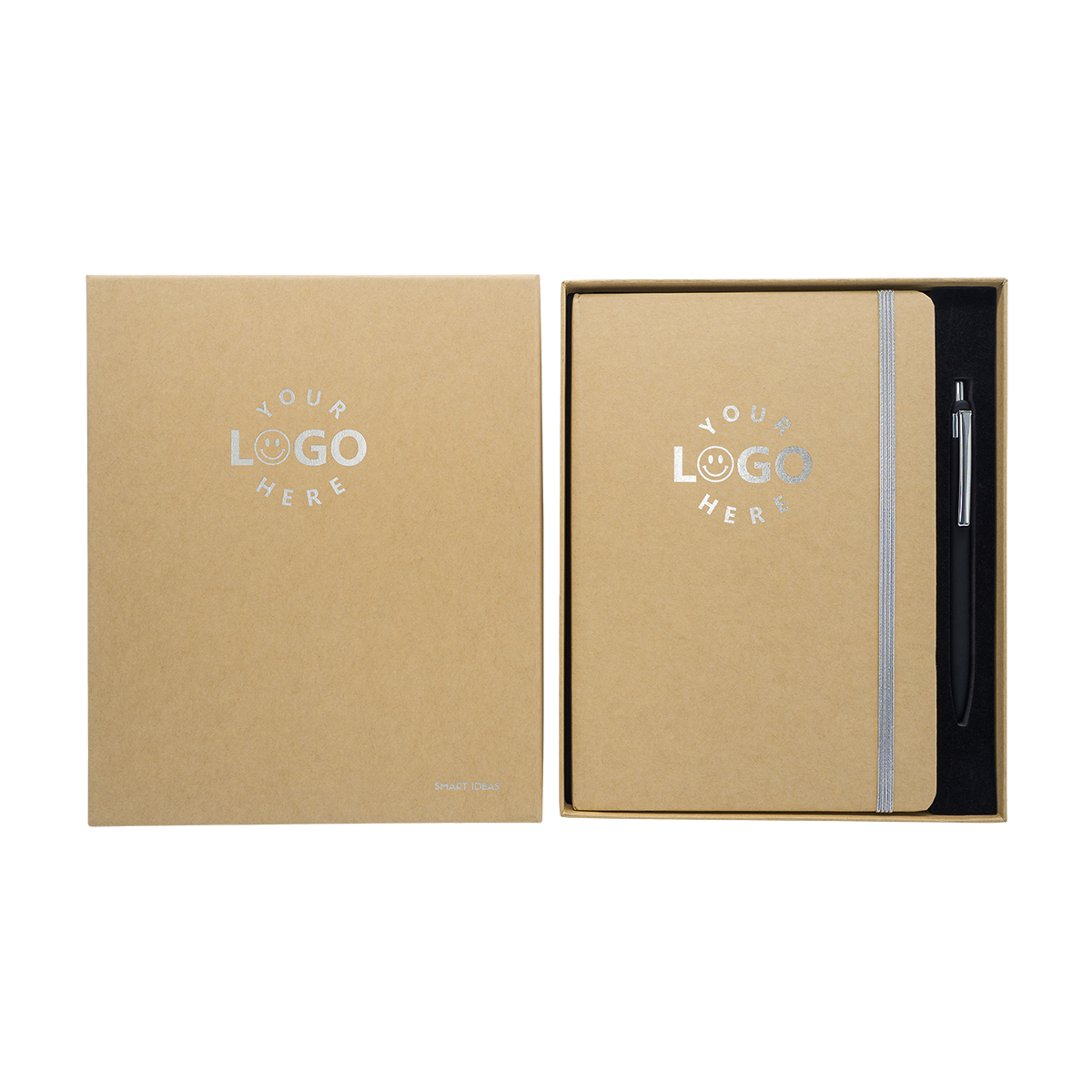 71234p-01 Zestaw notes z długopisem Aurora, srebrny