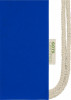 12061253f Plecak ściągany sznurkiem z bawełny organicznej o gramaturze 140 g/m², błękit królewski