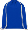 12061253f Plecak ściągany sznurkiem z bawełny organicznej o gramaturze 140 g/m², błękit królewski