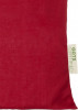 12049121f Torba na zakupy z bawełny organicznej o gramaturze 100 g/m², czerwony