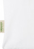 12049101f Torba na zakupy z bawełny organicznej o gramaturze 100 g/m², biały