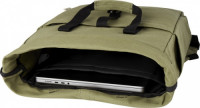 12067860f 15-calowy plecak na laptopa z płótna z recyklingu z certyfikatem GRS o pojemności 15 l